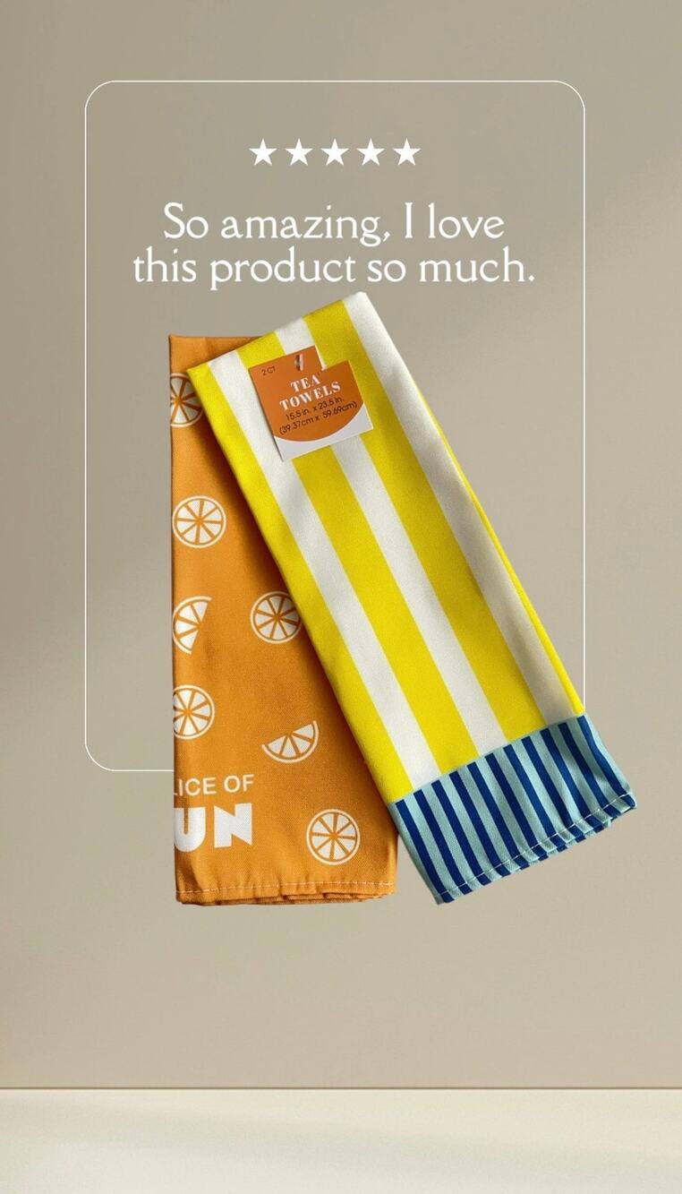 2- PK New Tea  Kitchen Towels Citrus Lemon Grapefruit